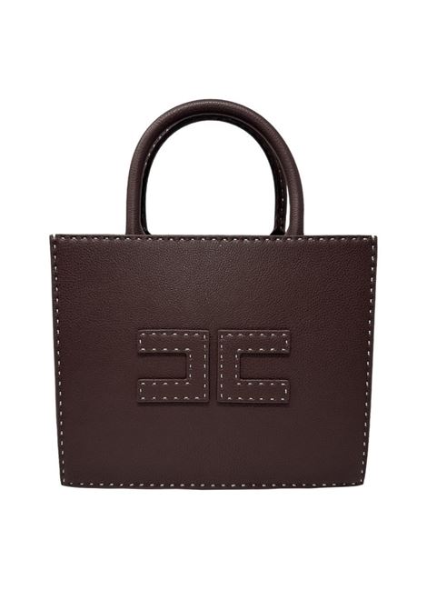 BORSA SHOPPING PICCOLA CON INTARSIO A CONTRASTO ELISABETTA FRANCHI | Borsa | BS08A51E2644